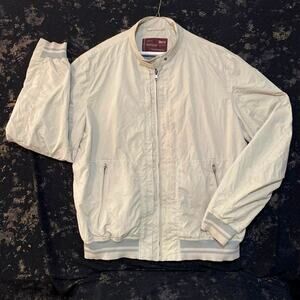 VINTAGE Marlboro Classics Men's Wear MCS EU 58 FR 50 Beige Tan Bomber Jacket XXL